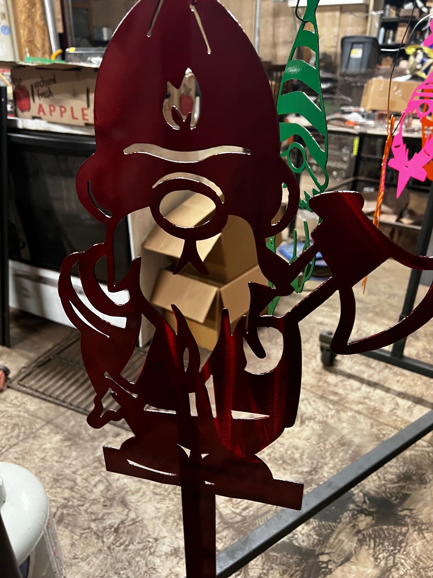 Gnome Fire Department Stake